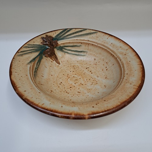 #260207 Serving Bowl with Pinecone $22 at Hunter Wolff Gallery